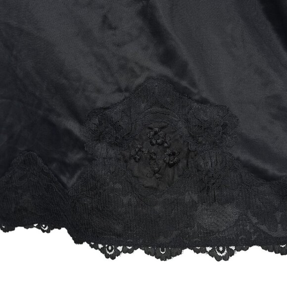 Vintage 1970's Black Slip Lace Size 38 - Picture 5 of 12